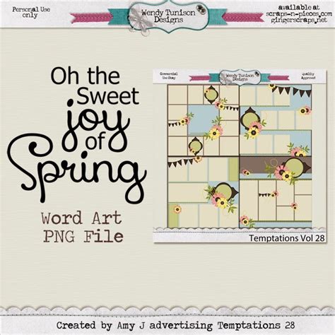 AmyDane Designs: New Template and FREE Spring Word Art!!!