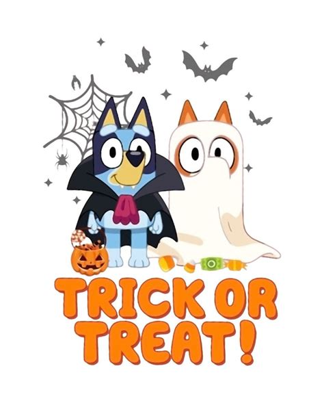 Bluey Halloween Clip Art