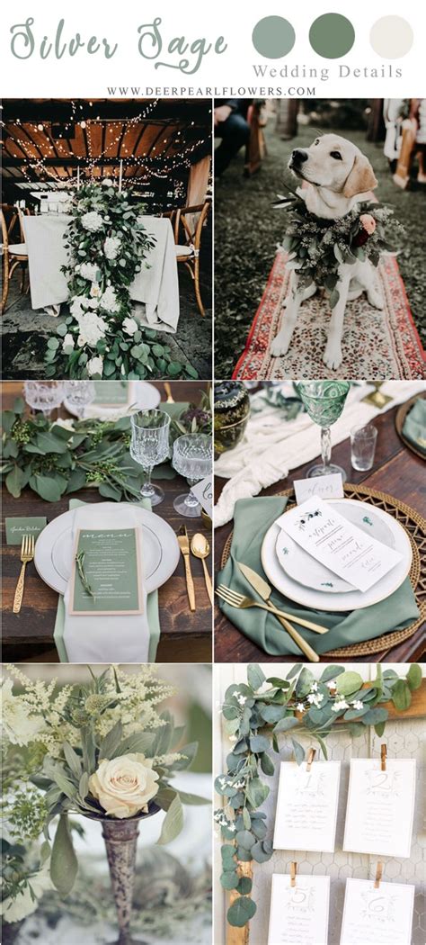 30 Silver Sage Green Wedding Color Ideas for 2024 | DPF