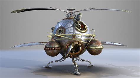 ArtStation - Steampunk Helicopter