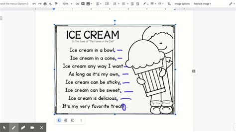 Ice Cream Poem - Google Docs - YouTube