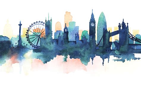 London Skyline Drawing