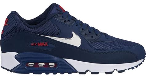 Nike Air Max 90 Midnight Navy University Red White in Blue for Men - Lyst