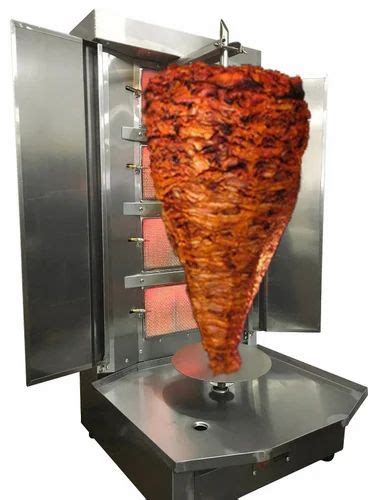 Meat Holding Capacity(Kgs): 25 kg Electric Shawarma Machine, For Restaurant at best price in ...