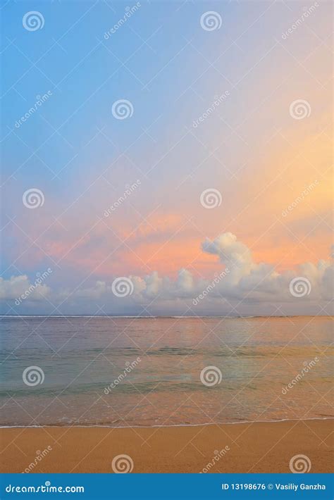 Beach sunset view stock photo. Image of calm, peaceful - 13198676