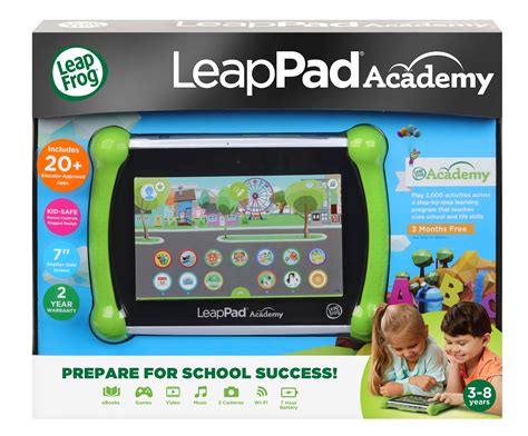 LeapFrog LeapPad Academy Green Kids Tablet with LeapFrog Academy ...