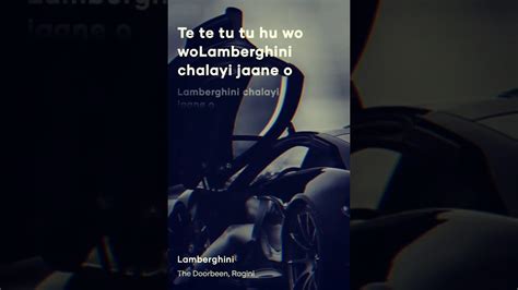 Lamborghini song - YouTube