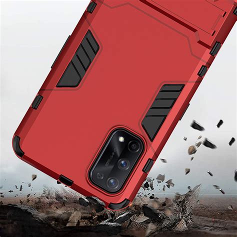 Slim Armour Shockproof Case for realme 7 Pro (Red)