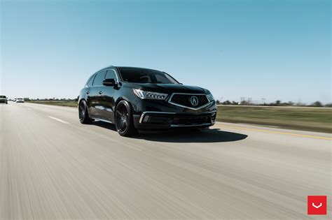 Black on Black Mean Acura MDX Enhanced with Crystal Clear Headlights ...