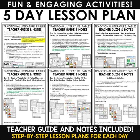 Aesop's Fables Activities Reading Comprehension Passages & Writing Sub Plans | Reading ...