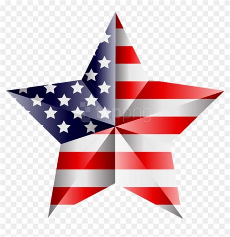 Free Png Download American Star Transparent Clipart - Memorial Day, Png ...