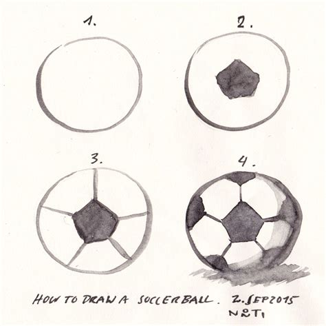 (Diary-Picture 100/365) »How to draw a soccer ball«. One of my current projects it to design ...