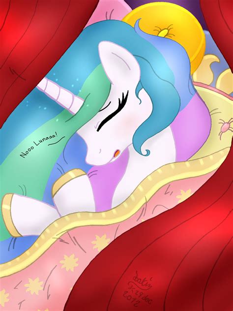 MLP FIM - Princess Celestia Memory Sleep by Joakaha on DeviantArt