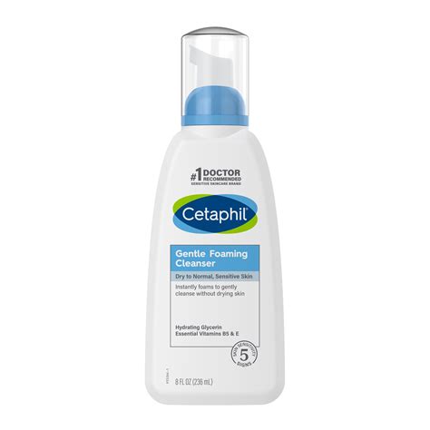 Cetaphil Gentle Foaming Cleanser, Face Wash for Sensitive and All Skin ...