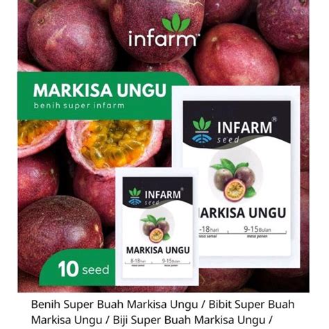 Jual Benih Super Buah Markisa Ungu / Biji Super Buah Markisa Ungu (Cara Penyemaian Geser Kekanan ...