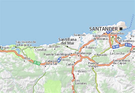 Santillana del Mar Map: Detailed maps for the city of Santillana del ...