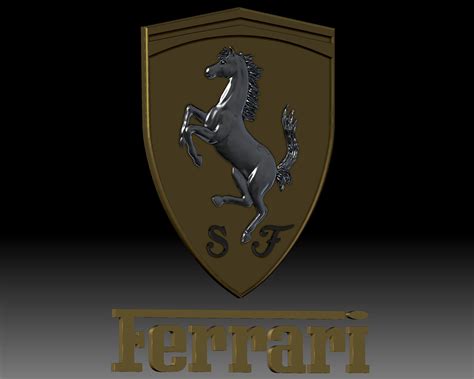 Ferrari Logo 3d Wallpaper