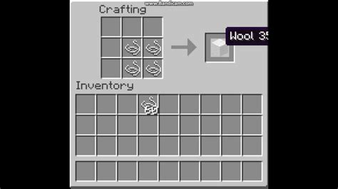 How to Craft White Wool? [Minecraft Tutorial] - YouTube