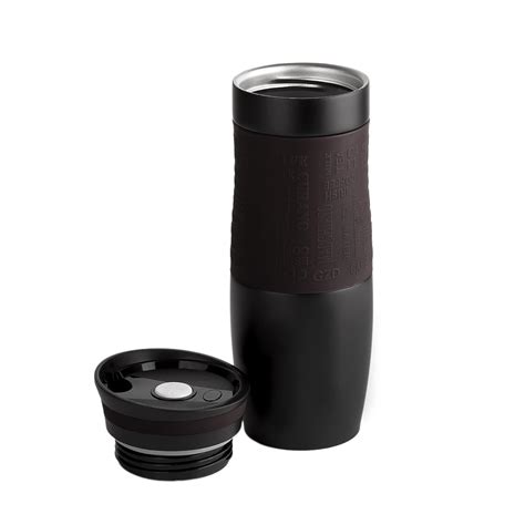 Vacuum Insulated Travel Mug, Thermos Flask, One Handed Open to Drink, Double Walled and ...