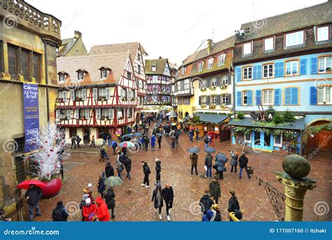 Colmar old town in France. editorial image. Image of decoraded - 177007160