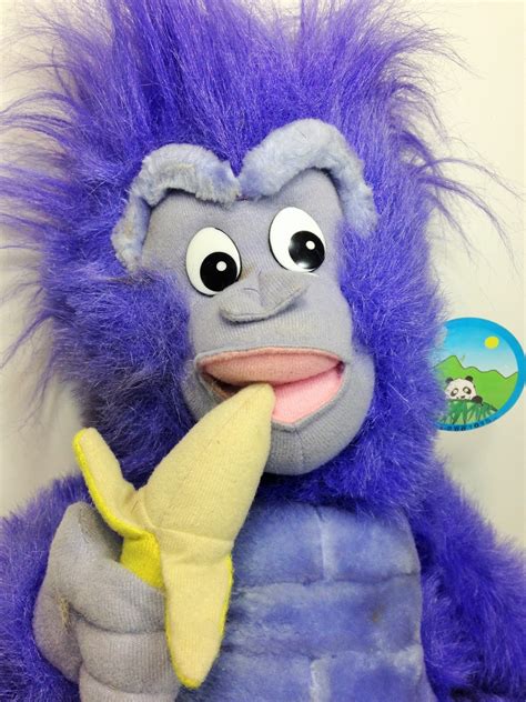 Terk Purple Gorilla Grape Ape Plush Monkey w Banana Disney Tarzan Movie ...