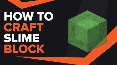 How To Make Slime Block In Minecraft