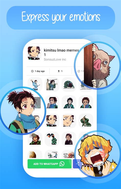 Anime Stickers for WhatsApp-Anime Memes WAStickers APK para Android - Descargar