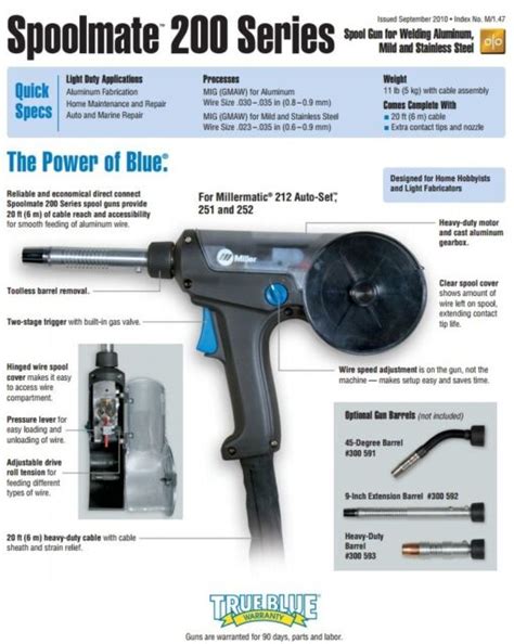 Miller Spoolmate 200 Spool Gun - 300497 for sale online | eBay