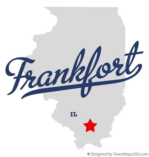 Map of Frankfort, Franklin County, IL, Illinois