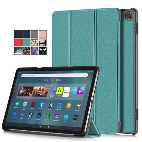 For Fire Max 11 2023 Case Tri Folding Stand Smart Stand Leather Tablet Cover For Fire Max 11 ...