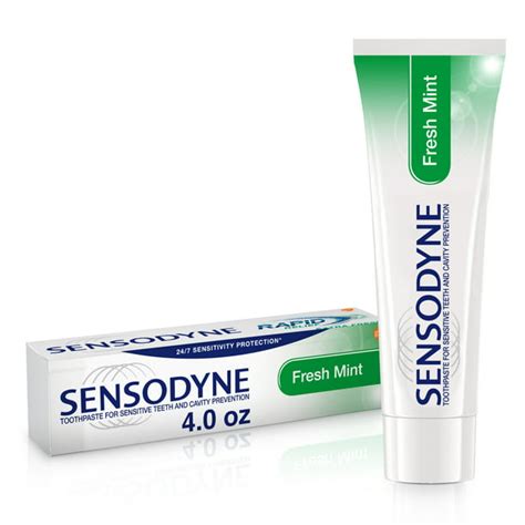 Sensodyne Toothpaste for Sensitive Teeth and Cavity Prevention, Fresh ...