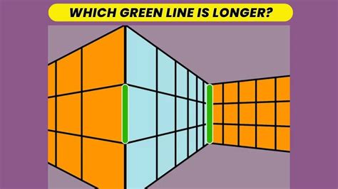 Optical Illusion: Only 2% of People Can Tell Which Green Line Is Longer ...