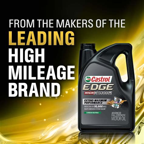 Castrol EDGE High Mileage Engine Oil 0W-20 1 Quart