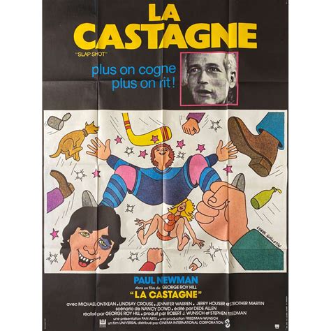 SLAP SHOT French Movie Poster - 47x63 in. - 1977