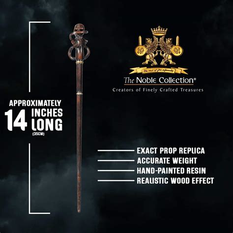 Buy The Noble Collection - Death Eater Swirl Character Wand - 14in (35cm) Wizarding World Wand ...