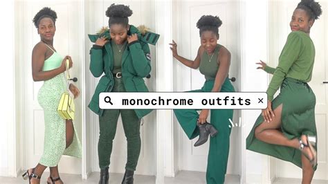 How to wear Green |Monochromatic outfit ideas | One colour lookbook | part 1 (Green) - YouTube