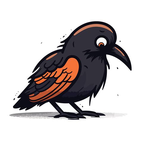 Crow. Vector illustration. Isolated on a white background. 33645731 ...