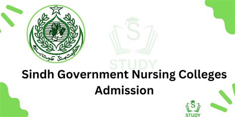 Sindh Government Nursing Colleges Admission 2024 Male/Female