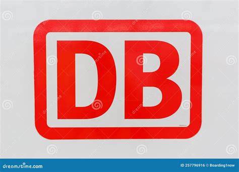 DB Logo Sign on an InterCity IC Train at Karlsruhe Main Railway Station in Germany Editorial ...