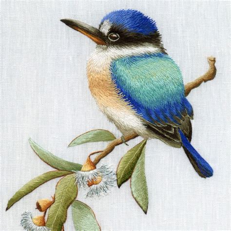 gallery birds Trish Burr, hand embroidery | Miniature embroidery, Birds ...