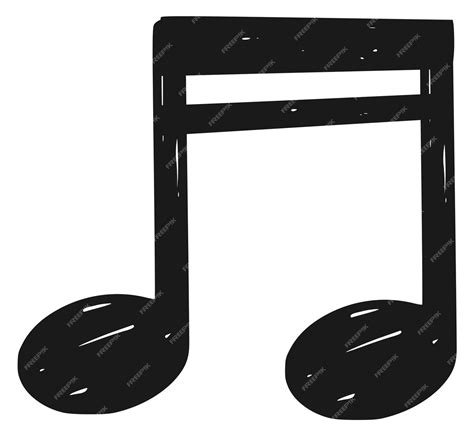 Premium Vector | Music note icon hand drawn song score symbol