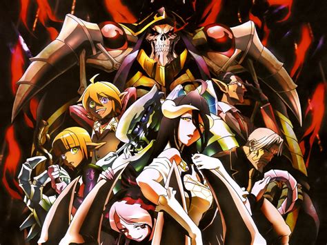 Anime poster, Overlord (anime), Albedo (OverLord), anime, scanned image ...