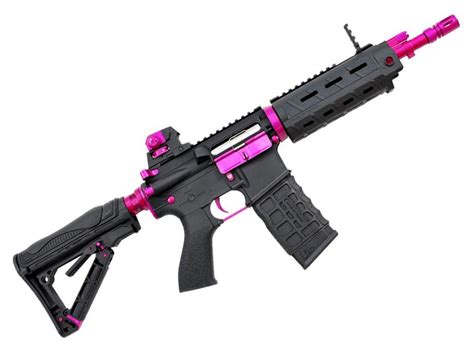 G&G GR4 G26 Airsoft Blowback AEG Rifle - Black/Pink | Replicaairguns.ca