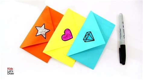 Cómo hacer SOBRES para Cartas (Sin Pegamento) Fácil | Envelope Making With Paper Easy - YouTube ...