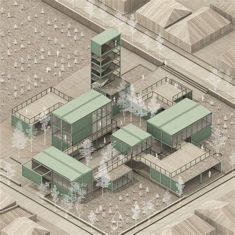 Axonometric Illustration⁠ | Layout architecture, Conceptual ...