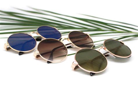 Round Metal Frame Sunglasses - Best of Everything | Online Shopping