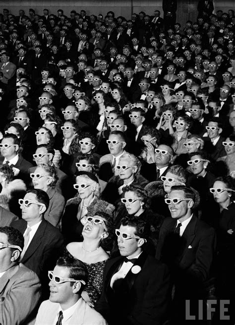 Vintage Photos Capture Audience Wearing Special Glasses to View the First Full-Color 3-D Feature ...