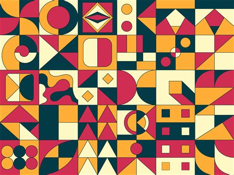 Geometric artwork design with simple shapes and figures.Perfect for web banner, business ...