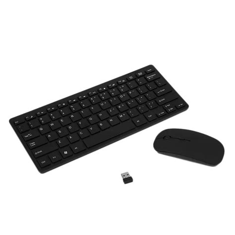 Multimedia 2.4G Wireless Micro USB Charging Mini Keyboard Mouse Combo ...