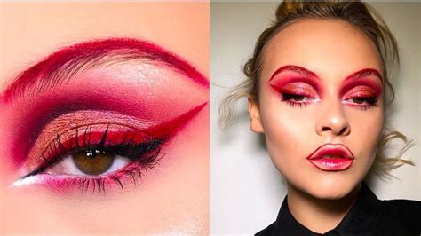 RED MONOCHROMATIC LOOK! | Lucy Garland | Monochromatic makeup, Face paint makeup, Makeup